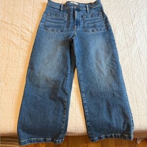 Madewell Emmett wide leg jeans, gently worn, size 30